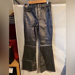 American Eagle shimmer metallic jeans